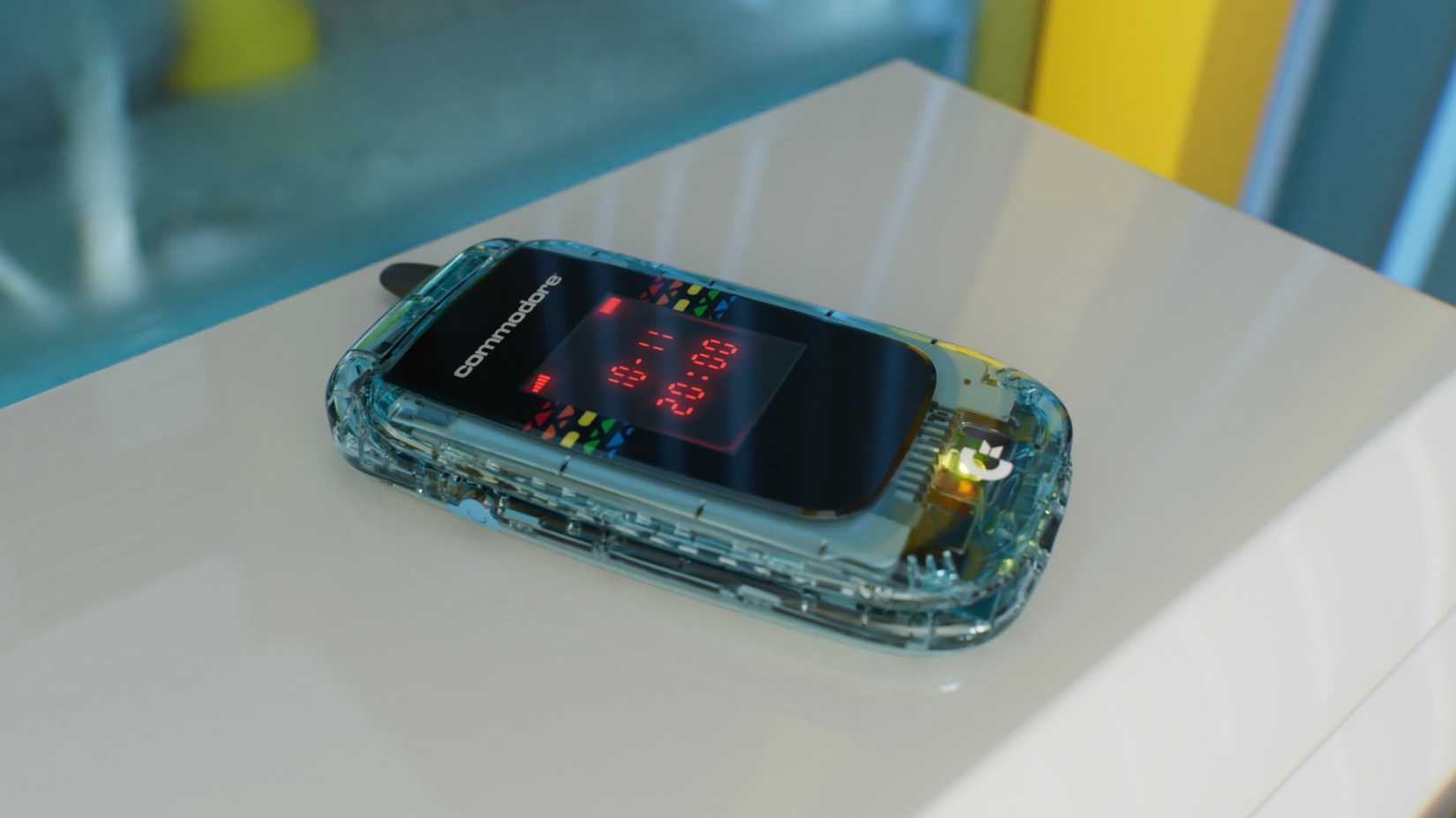 Uma imagem promocional do Commodore Callback 8020