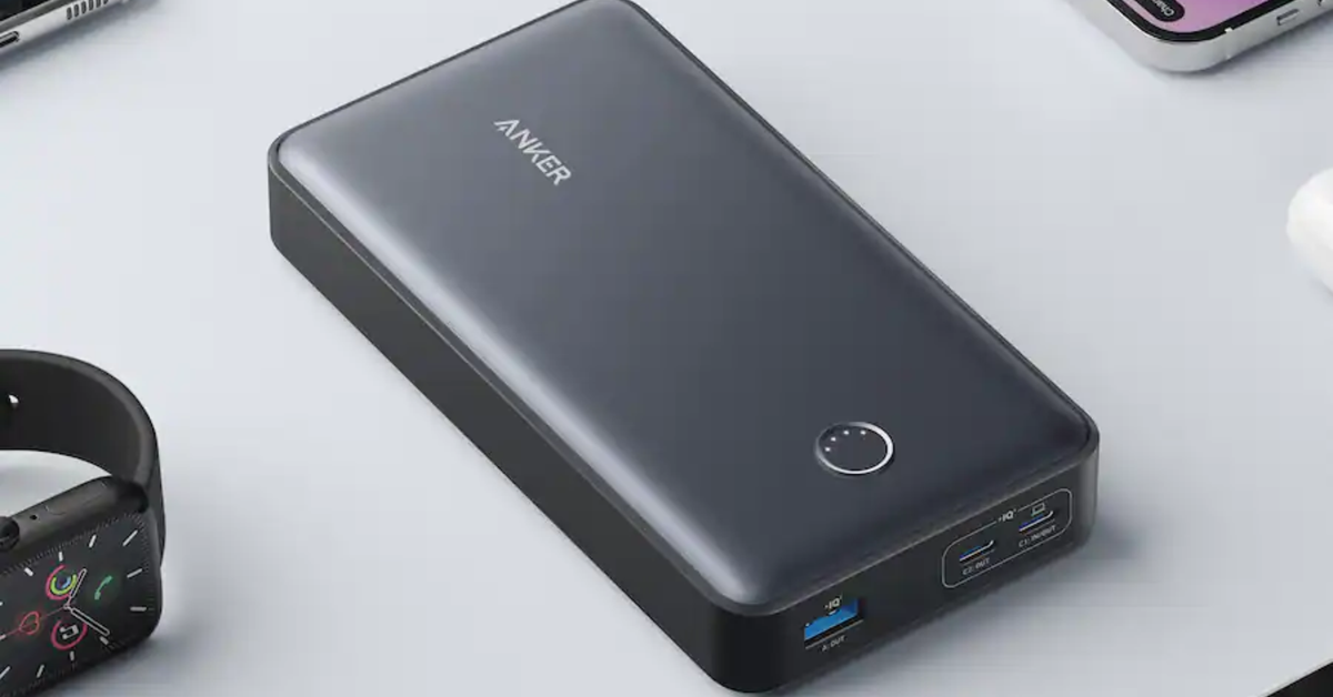 This Anker 24,000mAh power bank can charge all your devices and is