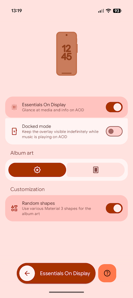 I discovered a Just right Lock similar for Pixel, and the sophisticated tweaks have modified the entirety lock screen options in essentials app