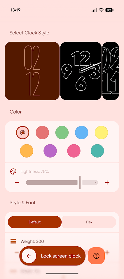 I discovered a Just right Lock similar for Pixel, and the sophisticated tweaks have modified the entirety lock screen clock for essentials app