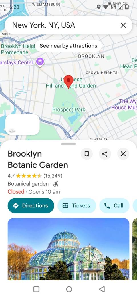 I by no means anticipated Google Maps to turn out to be my favourite go back and forth making plans app Screenshot showing the Nearby search option in Google Maps
