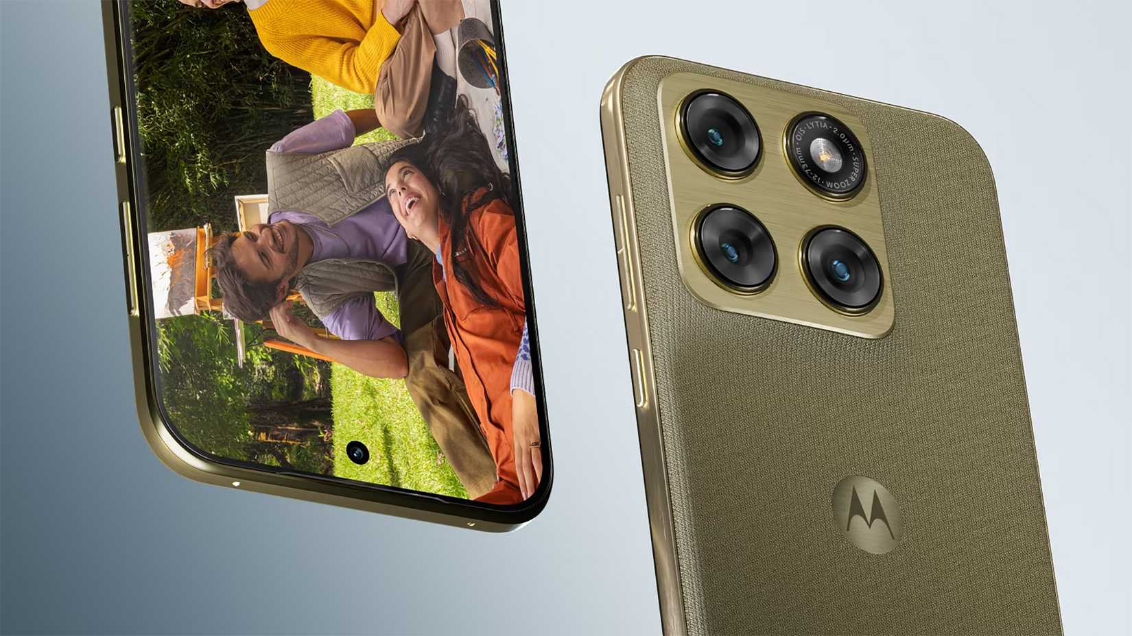 vistas traseira e frontal do Motorola Edge 2026
