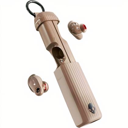 Il metodo Skullcandy 540 beige su sfondo bianco.