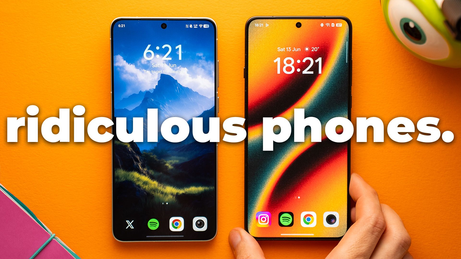 The two most extreme phones ever. [Video]