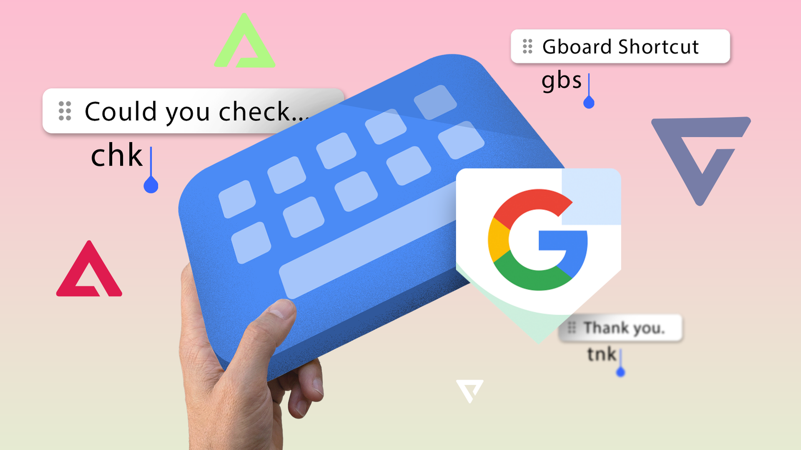 Как настроить Gboard для эффективной работы и ускорения ввода текста Человек держит смартфон с клавиатурой Gboard