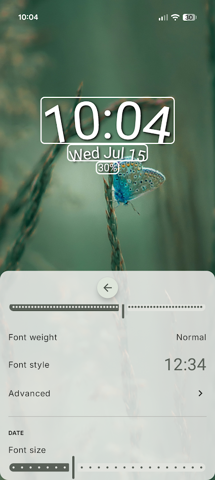 customization toggles for comfer launcher