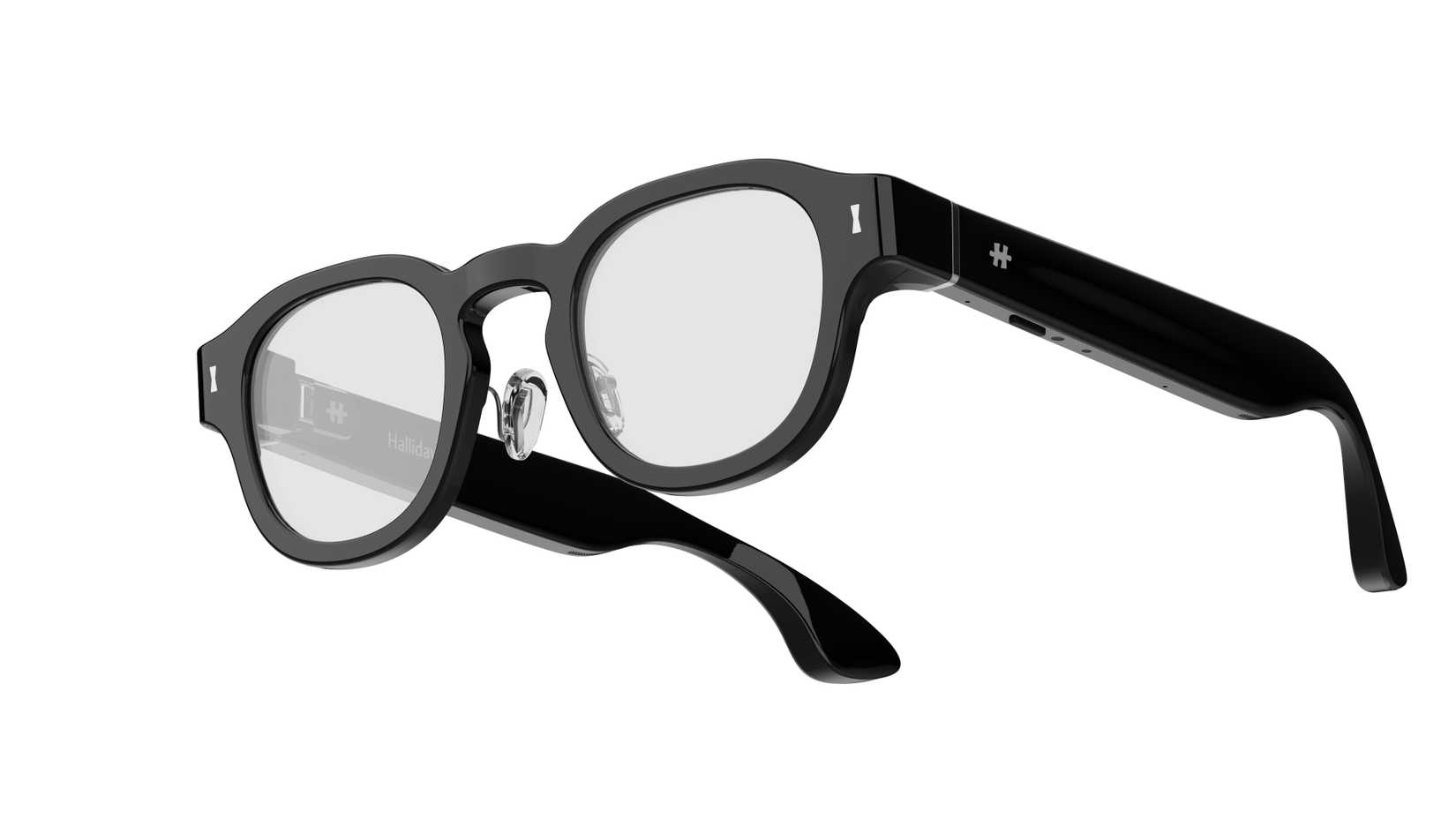 A promotional image of the Halliday G2 smartglasses