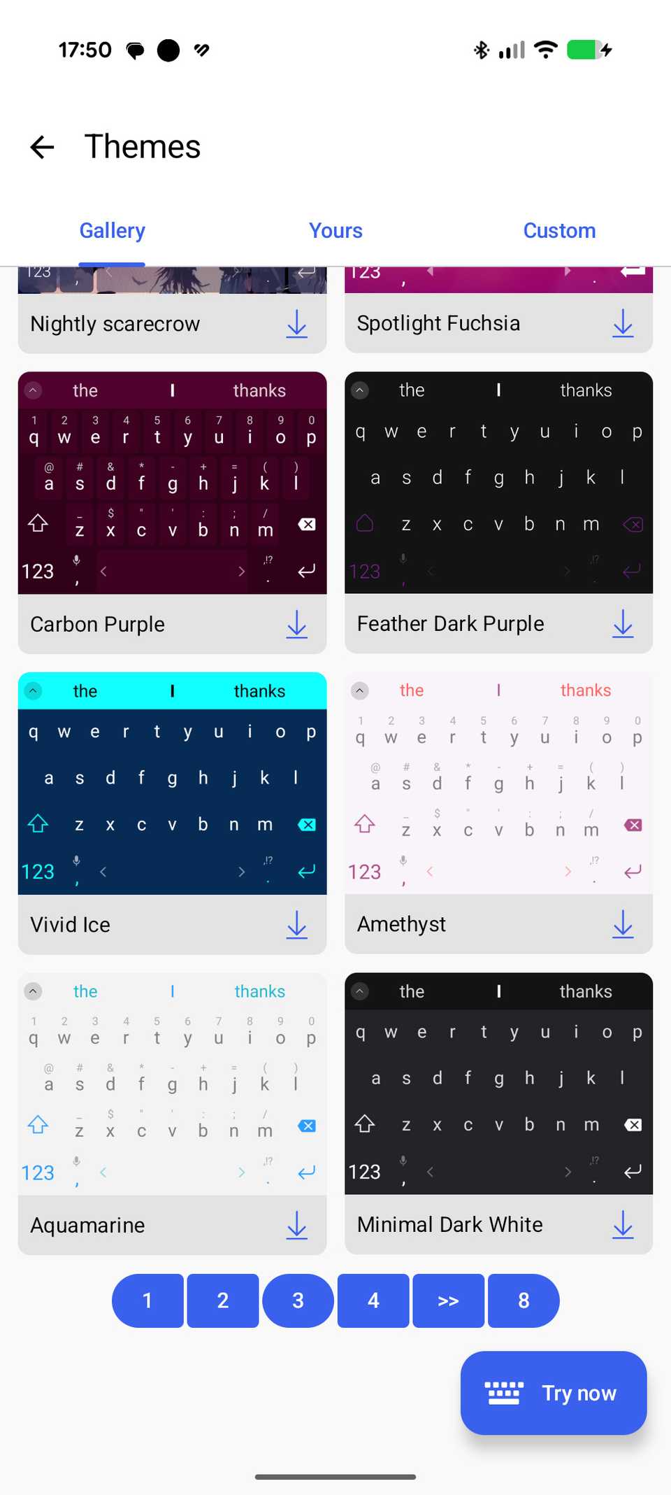 Microsoft SwiftKey keyboard themes and styles