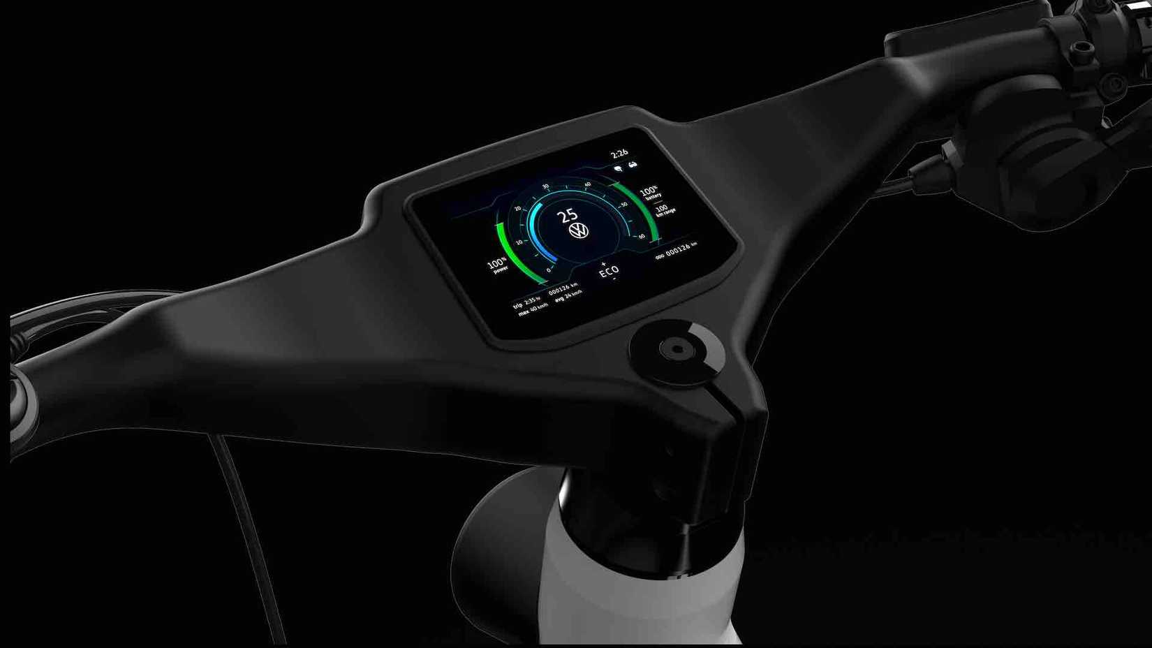 A promotional image of the N+ Volkswagen eBike