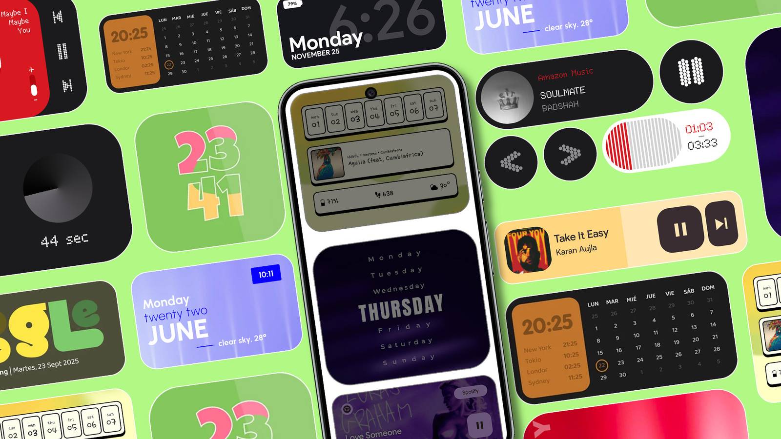 Как преобразить домашний экран Android с помощью KWGT Kustom Widget Maker интерфейс редактирования виджетов в приложении KWGT