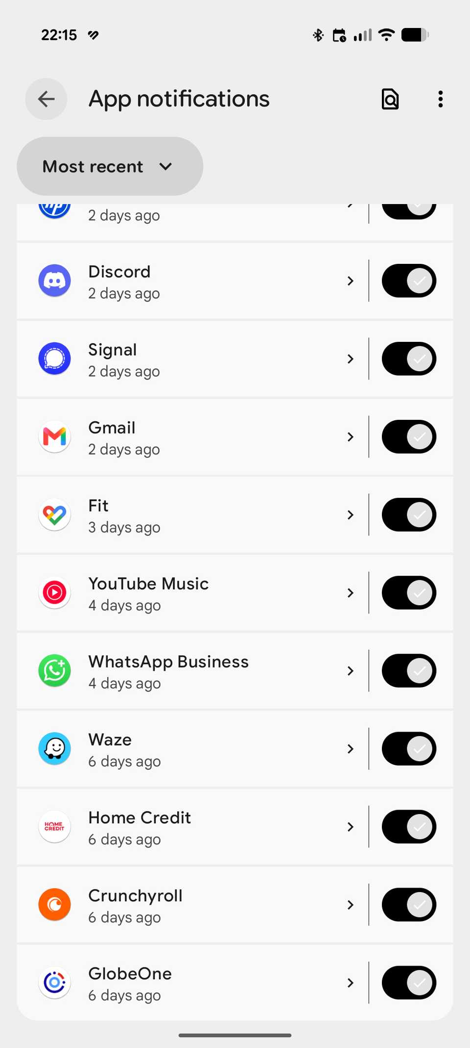 Notifiche delle app e funzione di organizzazione delle notifiche su Google Pixel 