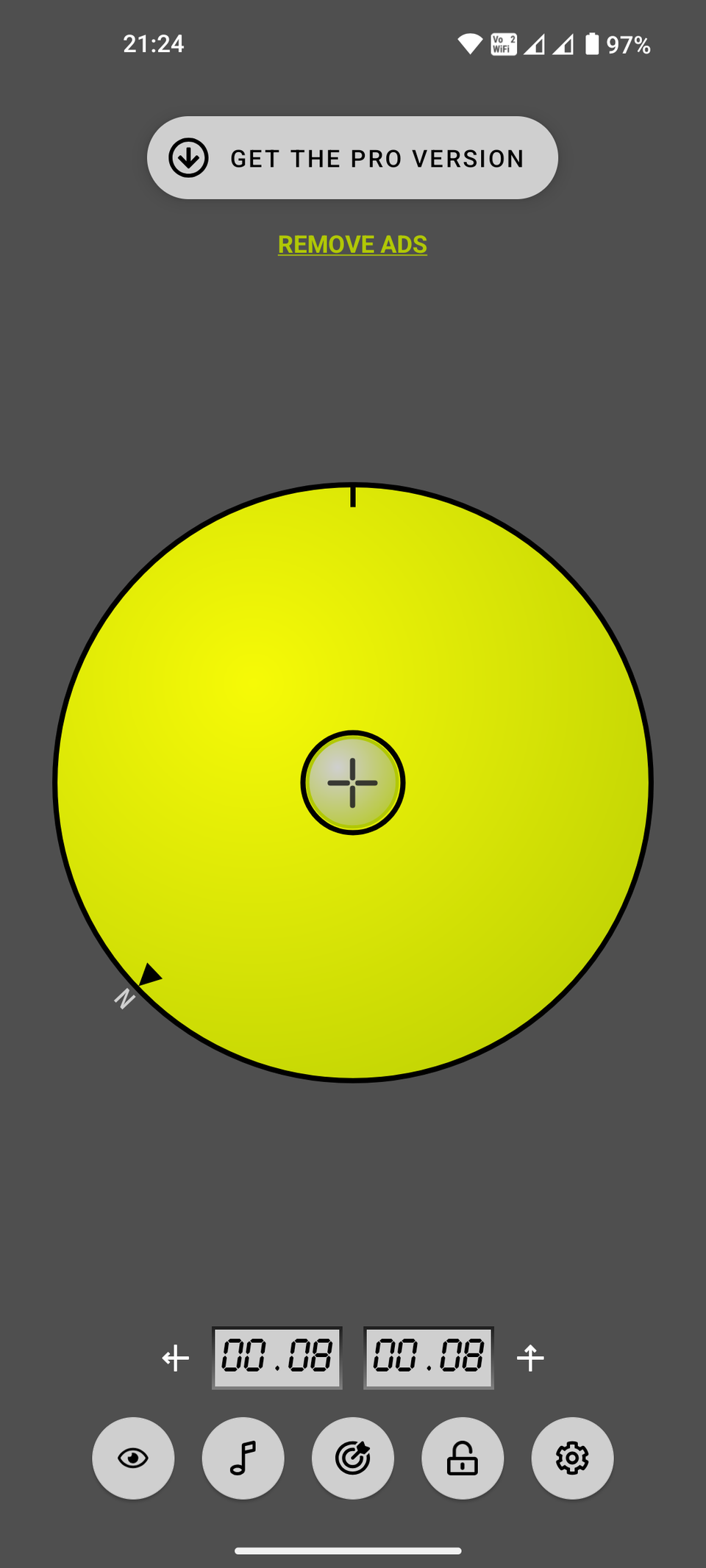 Bubble level Android app