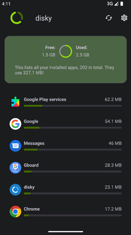 Disky, lo strumento per la pulizia delle app