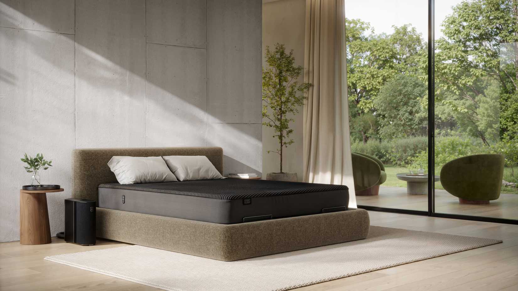A promotional photo of the Eight Sleep ecosystem