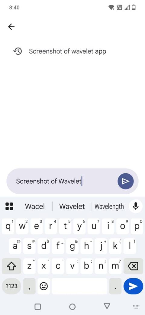 Screenshot che mostra l’opzione di ricerca in Google Foto