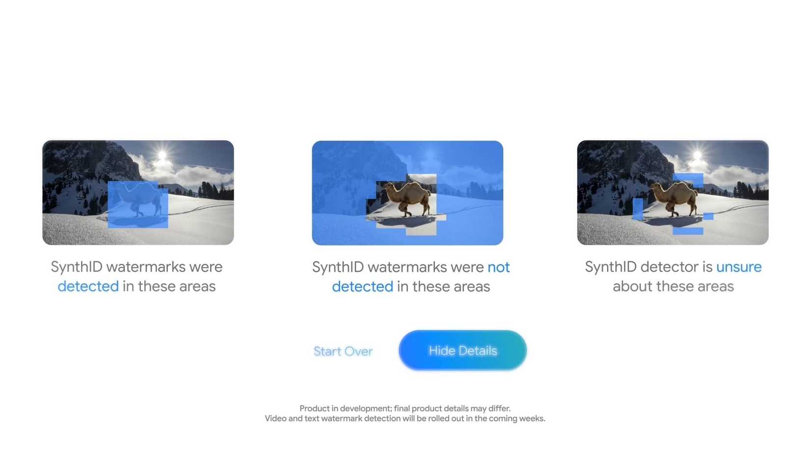Google SynthID Detector preview.