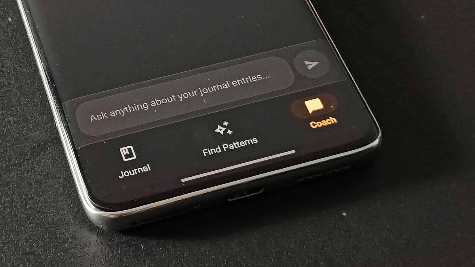 Reflect journal app showing the AI Reflection Coach feature.