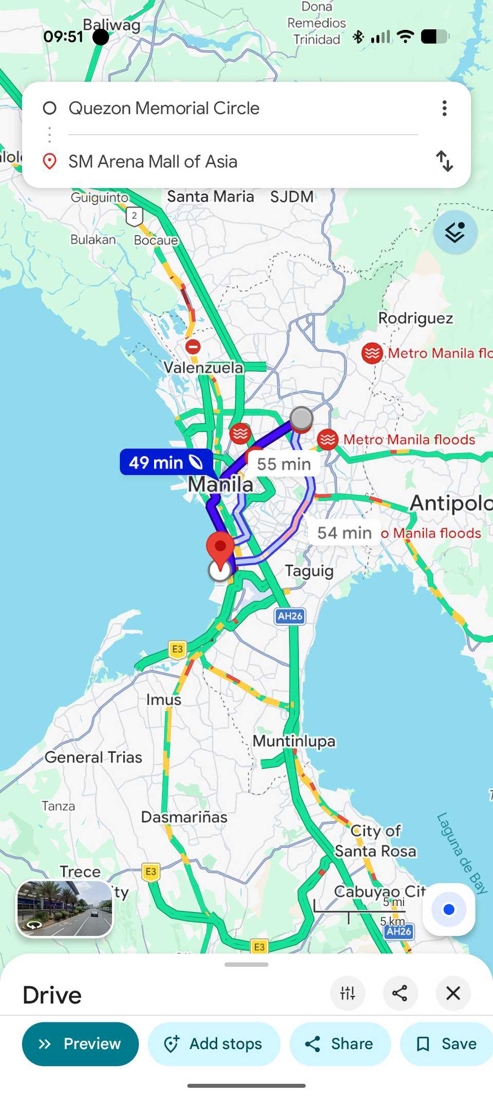 Screenshot-of-Google-Maps-fuel-efficient-route