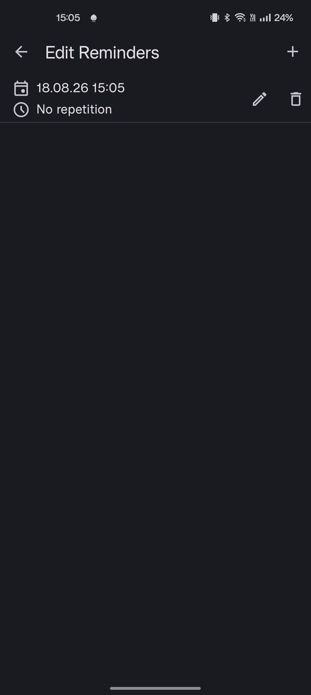 NotallyX screenshot showing reminder setting