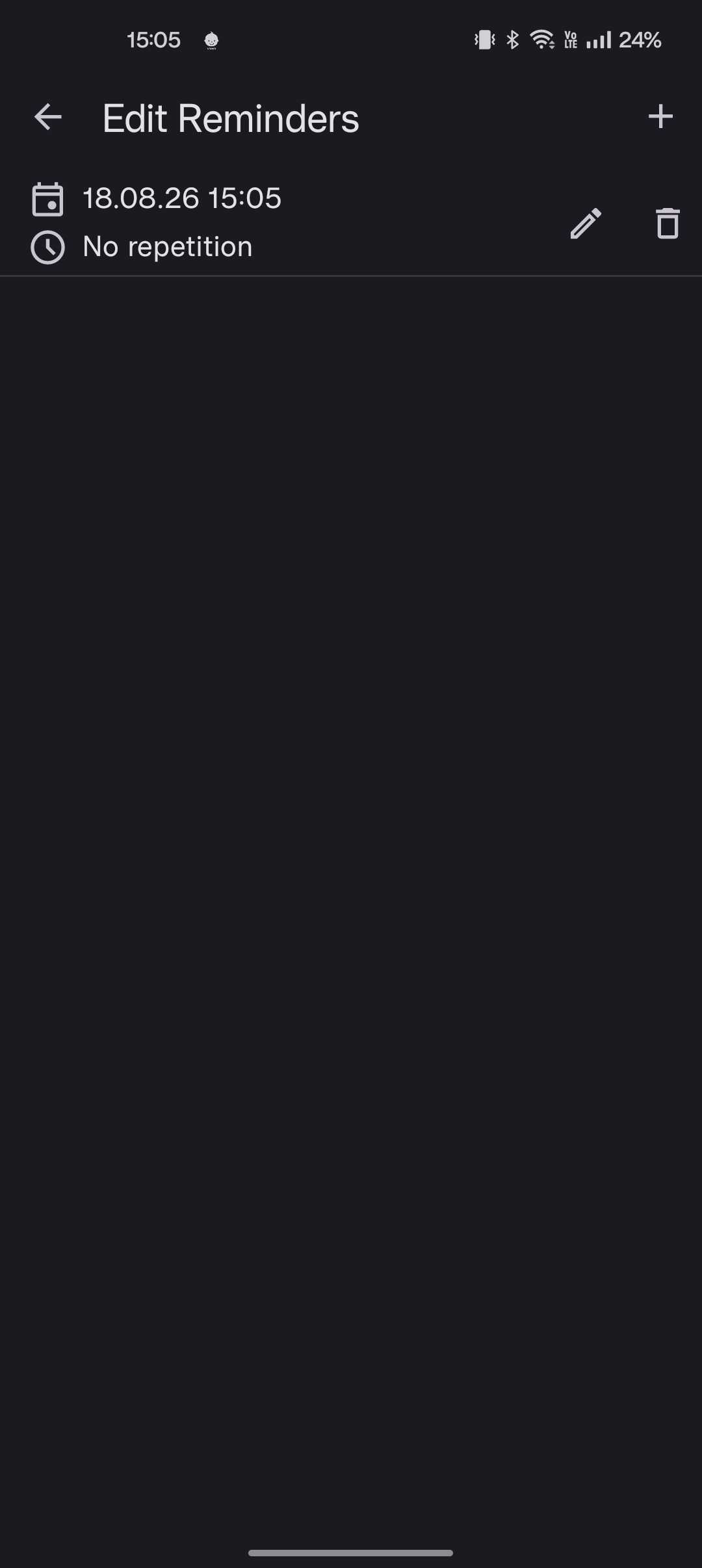NotallyX screenshot showing reminder setting