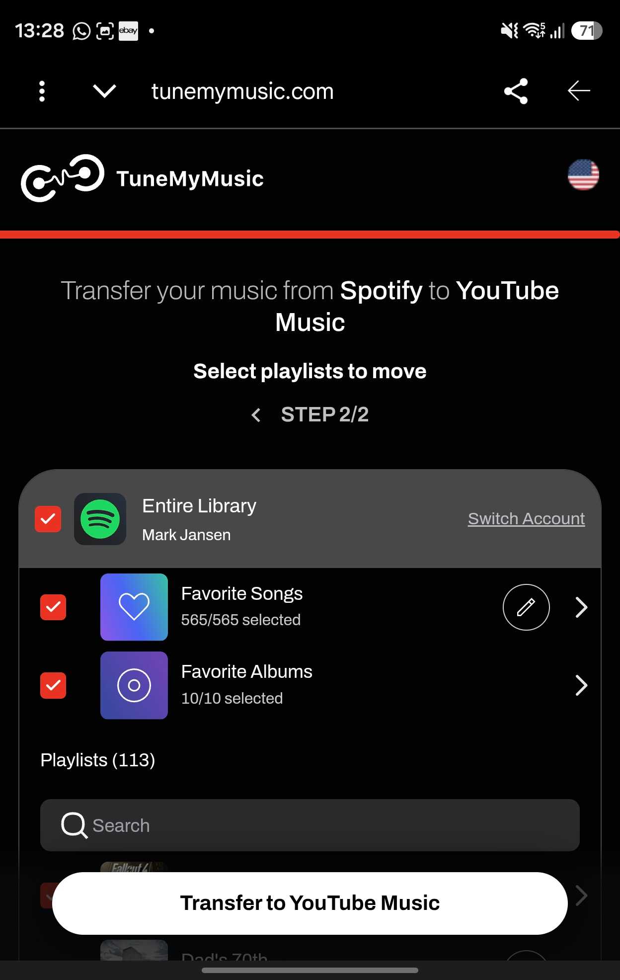 перенести плейлисты из Spotify в YouTube Music — иллюстрация 9 к материалу перенести плейлисты из Spotify в YouTube Music — иллюстрация 9 к материалу