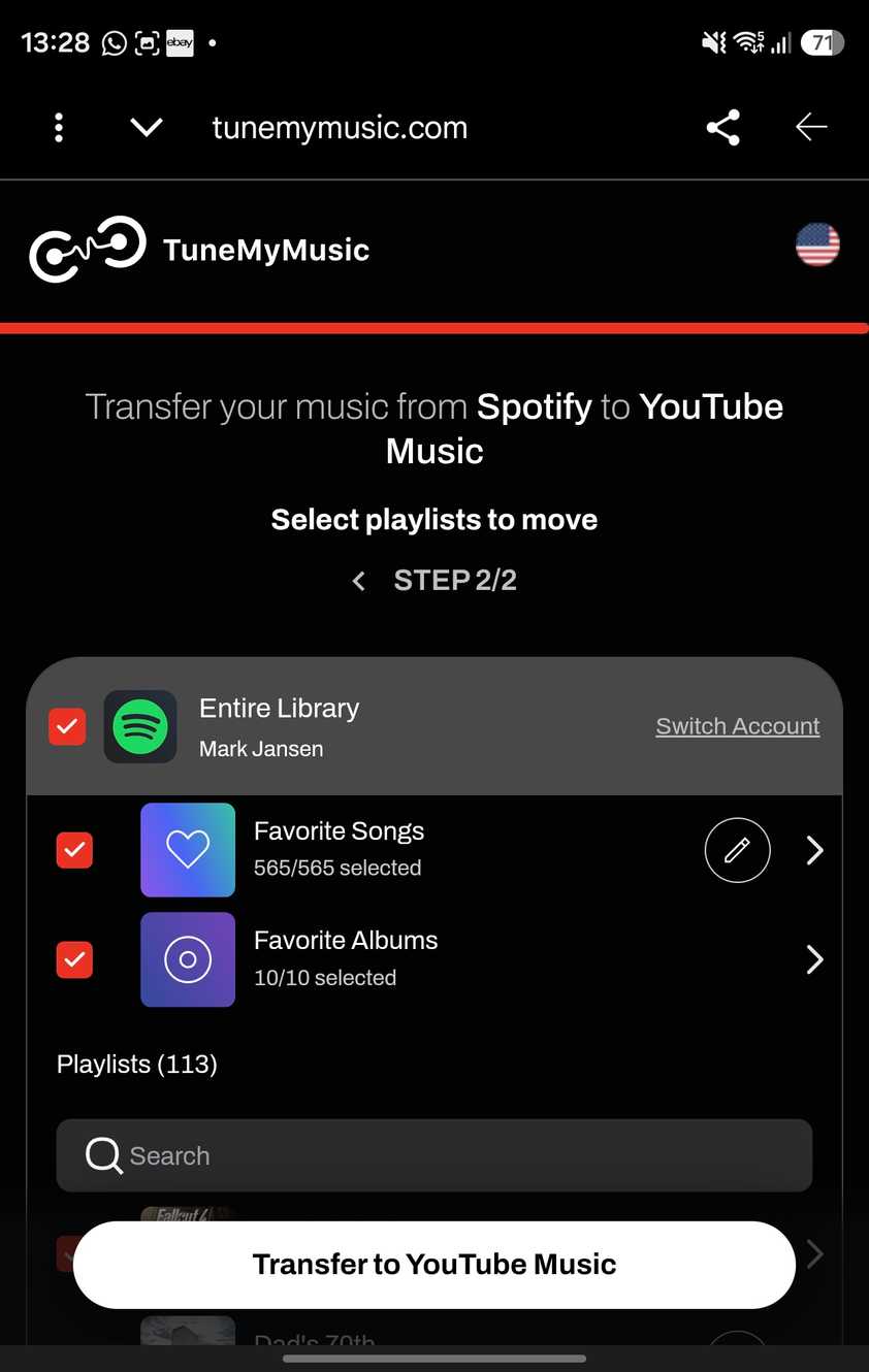 перенести плейлисты из Spotify в YouTube Music — иллюстрация 6 к материалу перенести плейлисты из Spotify в YouTube Music — иллюстрация 6 к материалу