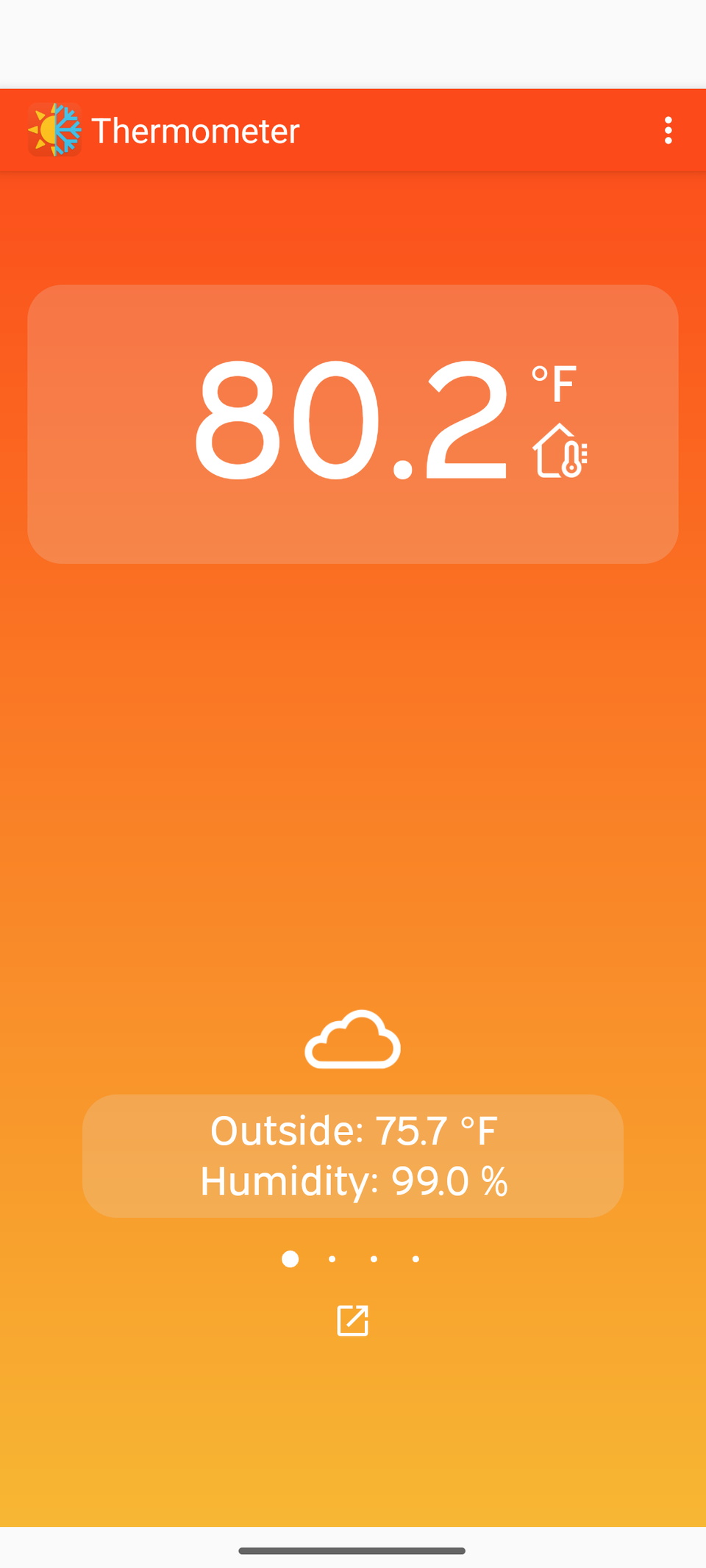 Thermometer Android app