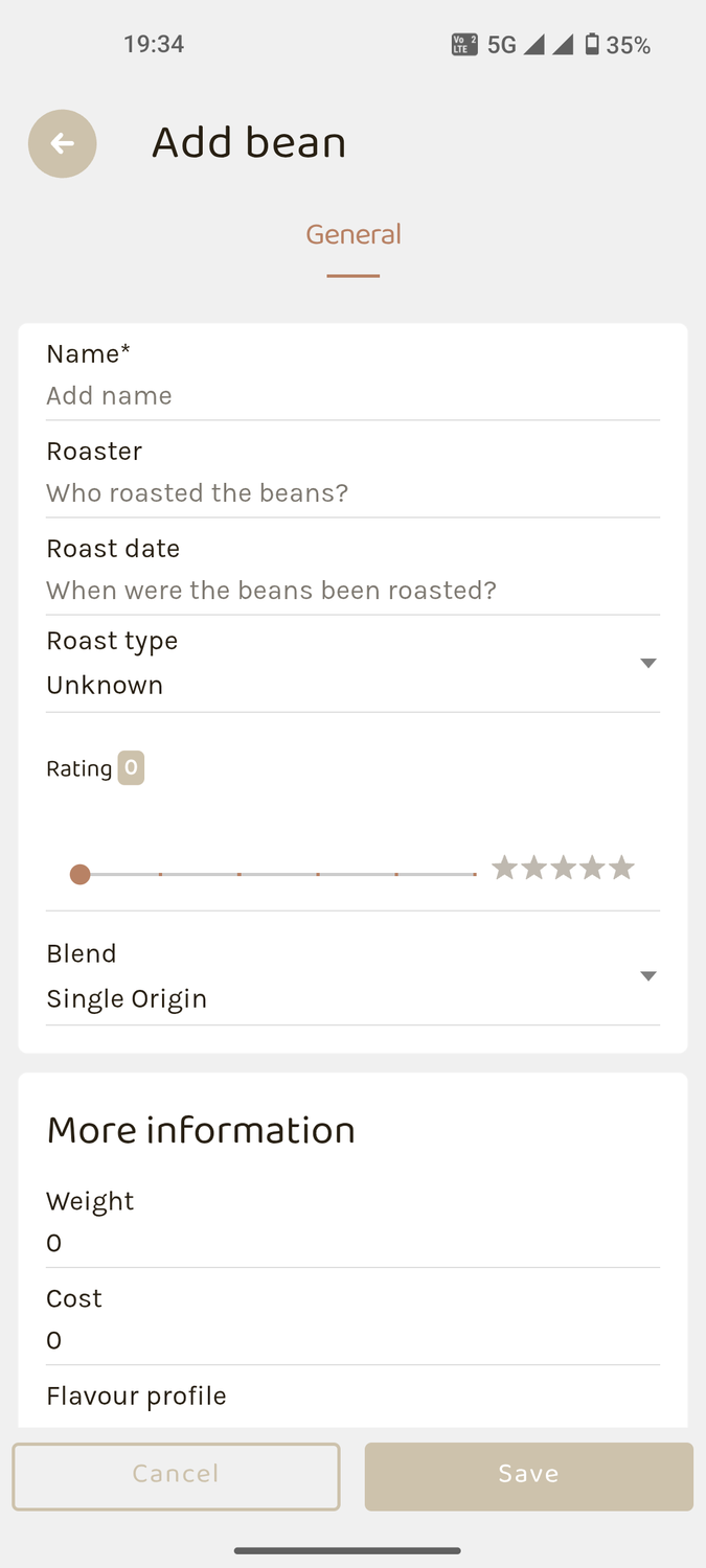 Beanconquerer Android app interface (1)