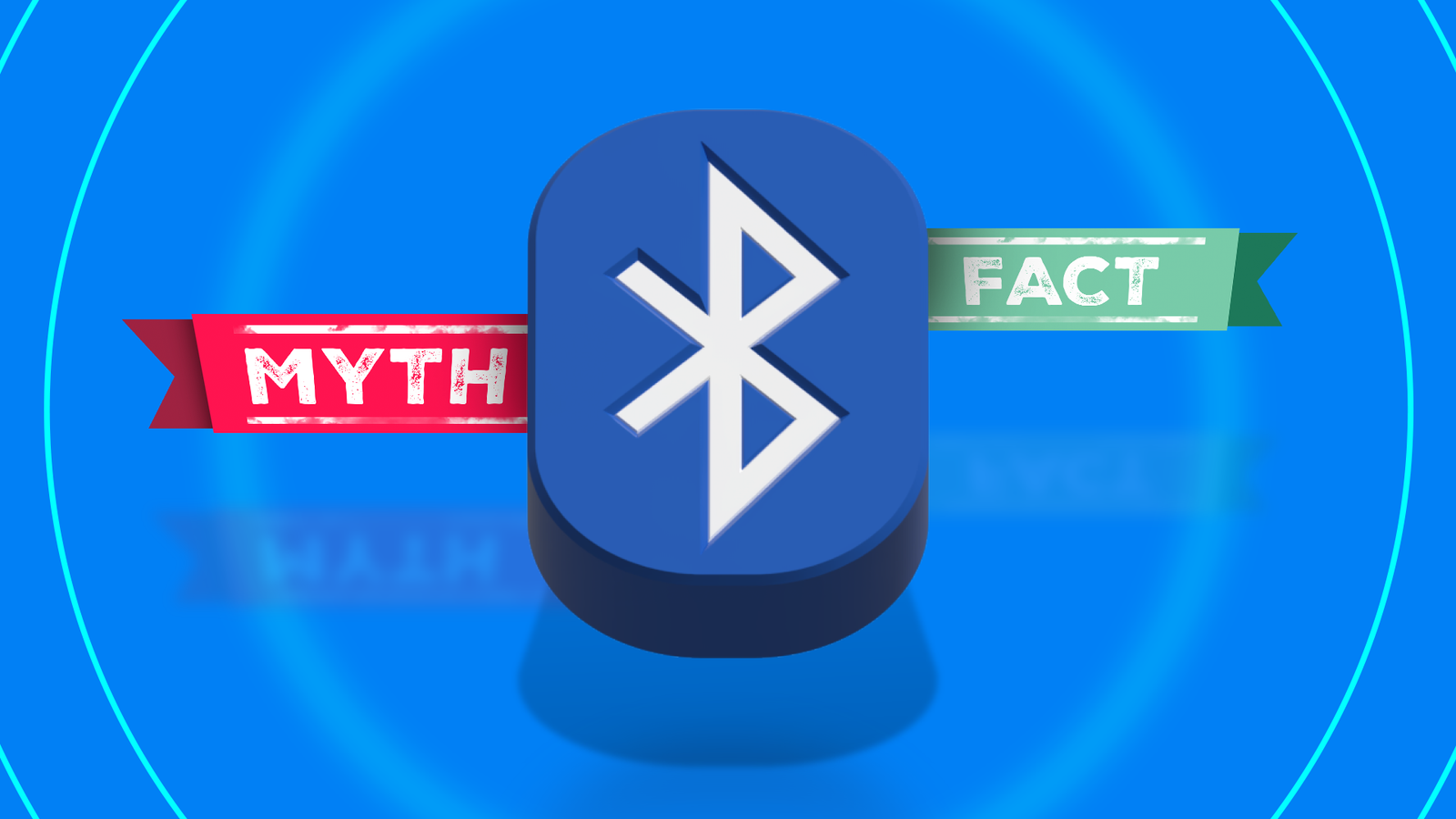 Bluetooth logo between 'Myth' and 'Fact' labels.