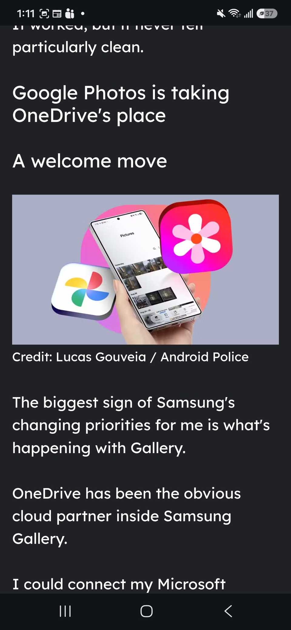 Using the reading mode style option in Chrome to make the text bigger