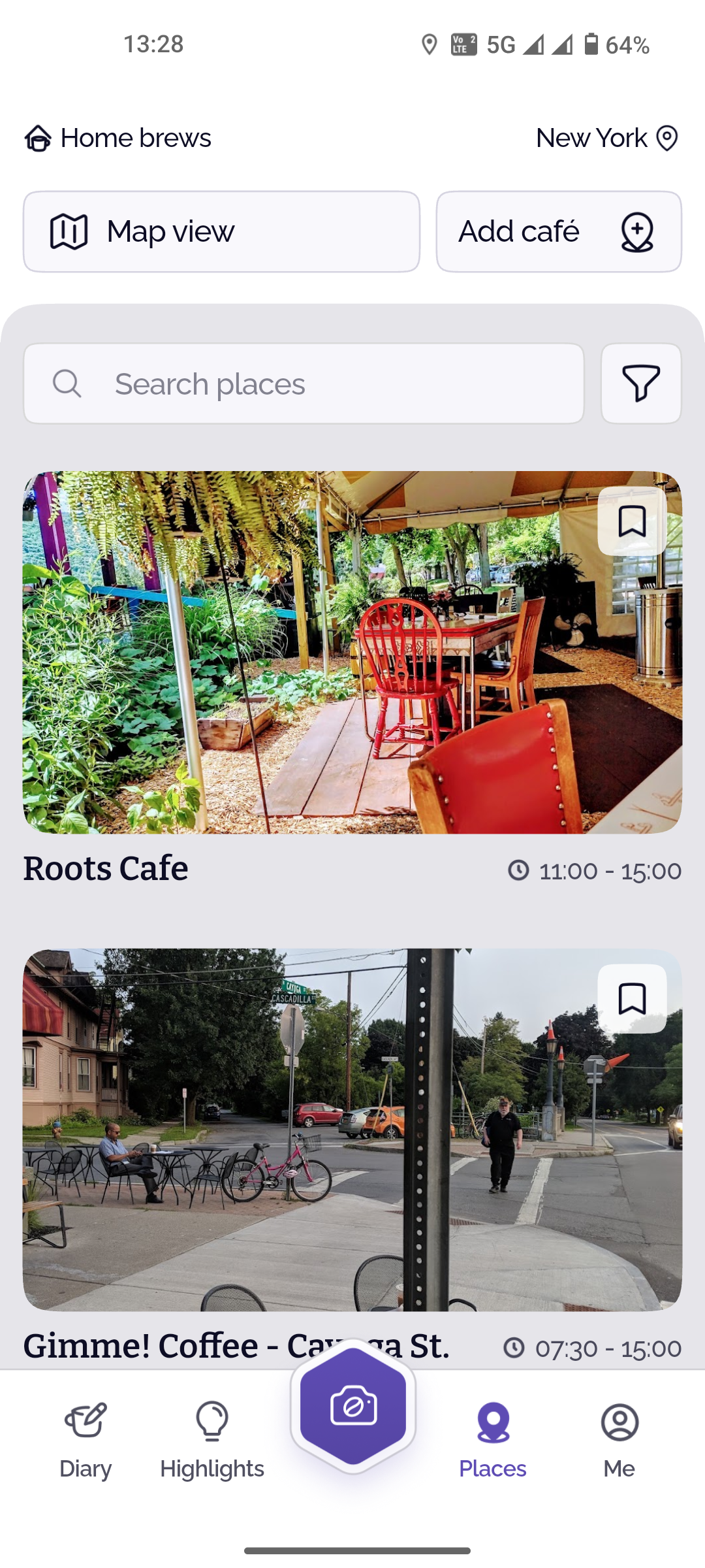 CoffeeBee Android app interface (2)