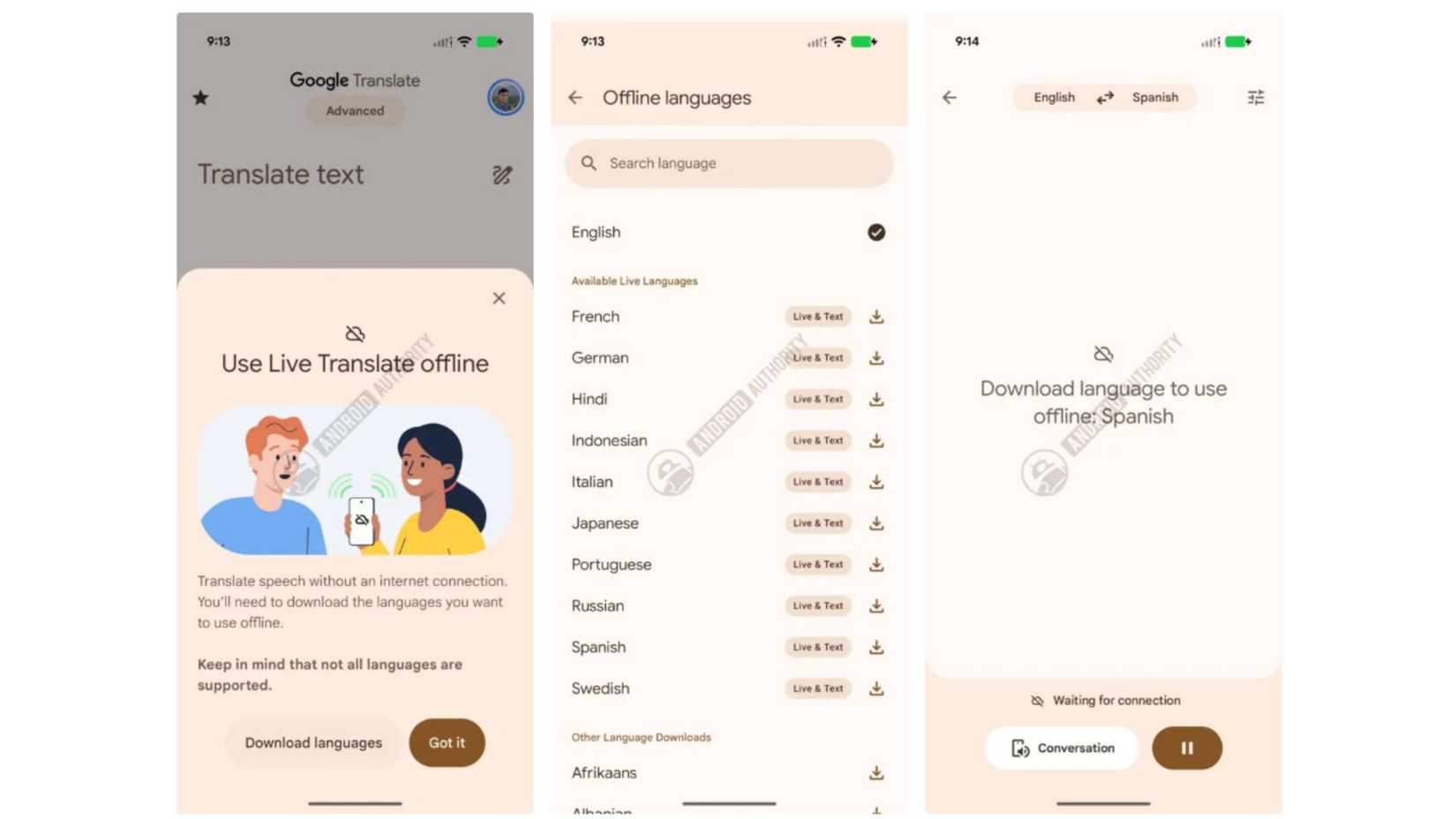 Google Translate Offline Live Translate screenshots