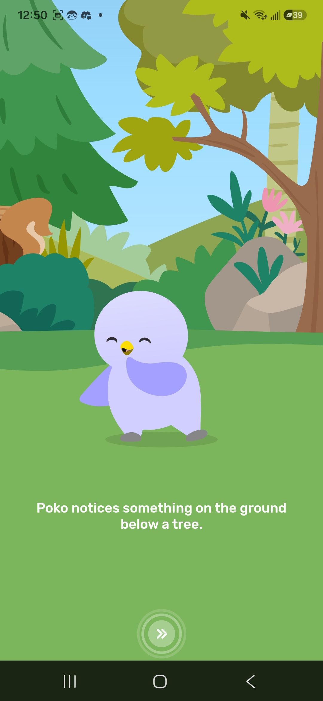 learning more about your bird in the Finch Health app after you completed an adventure