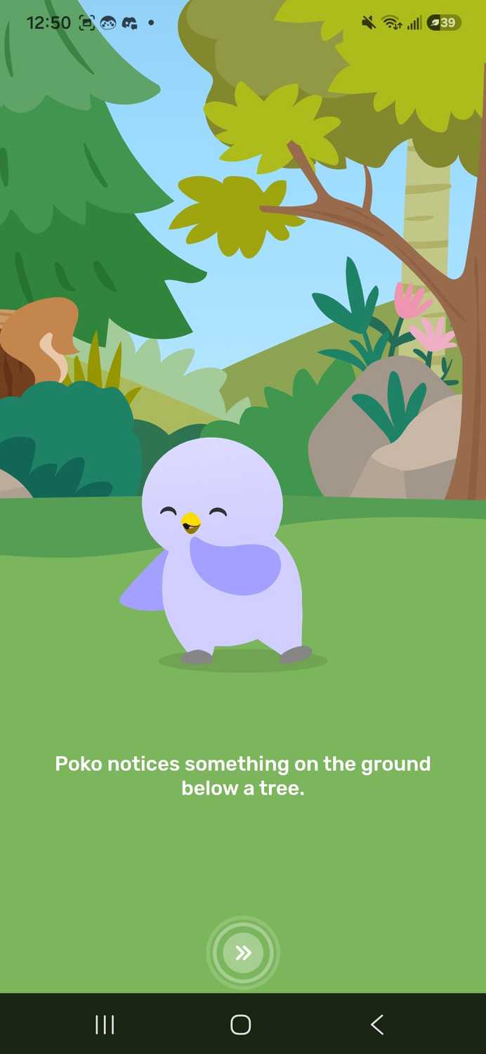 learning more about your bird in the Finch Health app after you completed an adventure