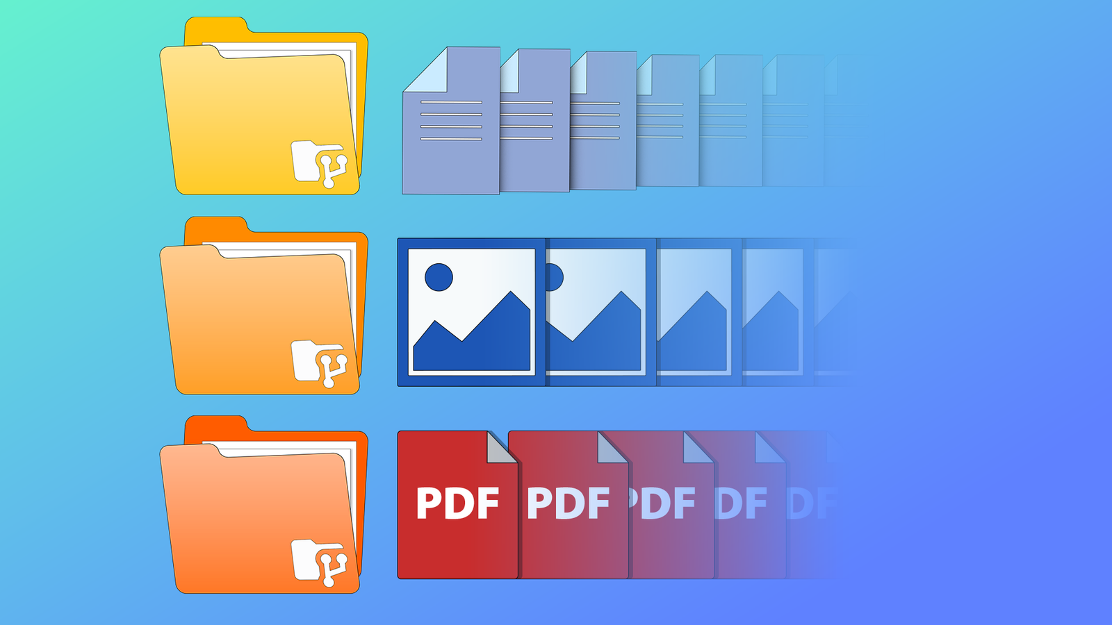 Папки с документами, изображениями и PDF-файлами Папки с документами, изображениями и PDF-файлами