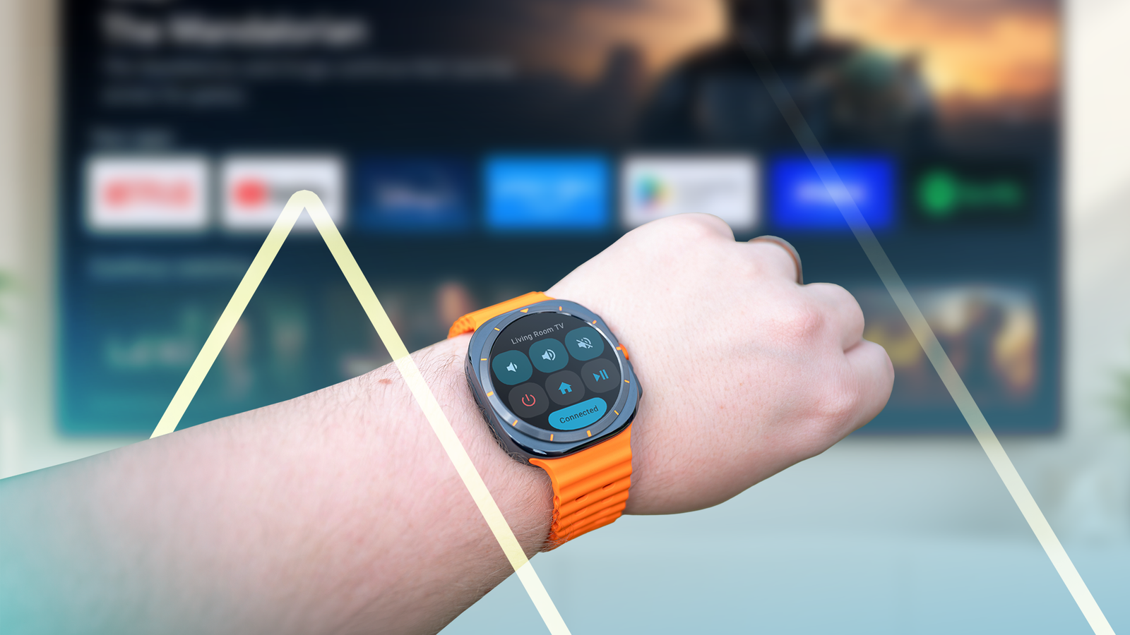 Управление телевизором с Google TV через часы на Wear OS Управление телевизором через смарт-часы на запястье
