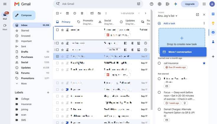 Как организовать работу в Gmail с помощью интеграции задач и календаря Панель задач в веб-интерфейсе Gmail