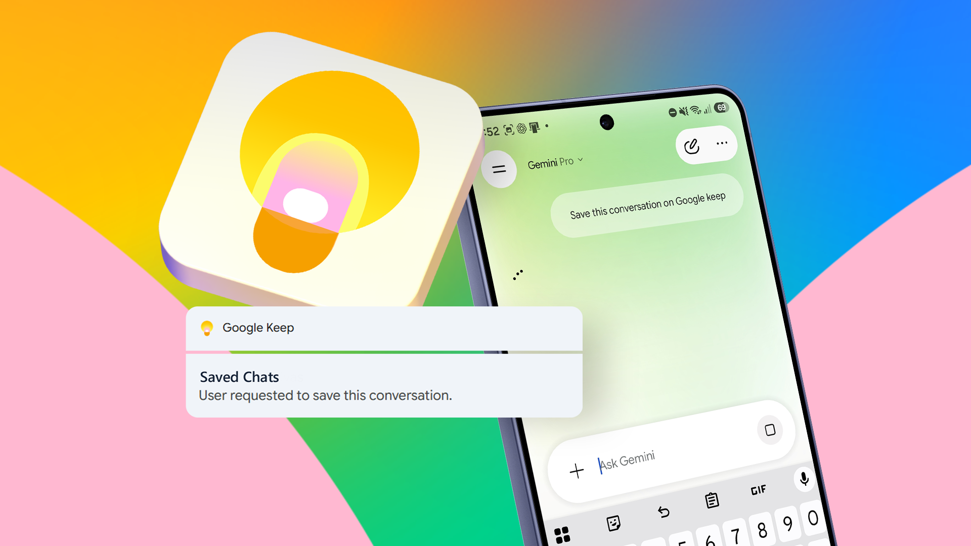 Google Keep solved my biggest Gemini problem: finding that useful chat months later