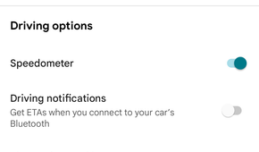 Glanceable directions settings in Google Maps for Android