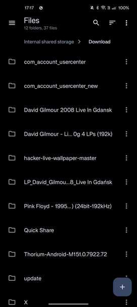 Material Files while browsing files and folders