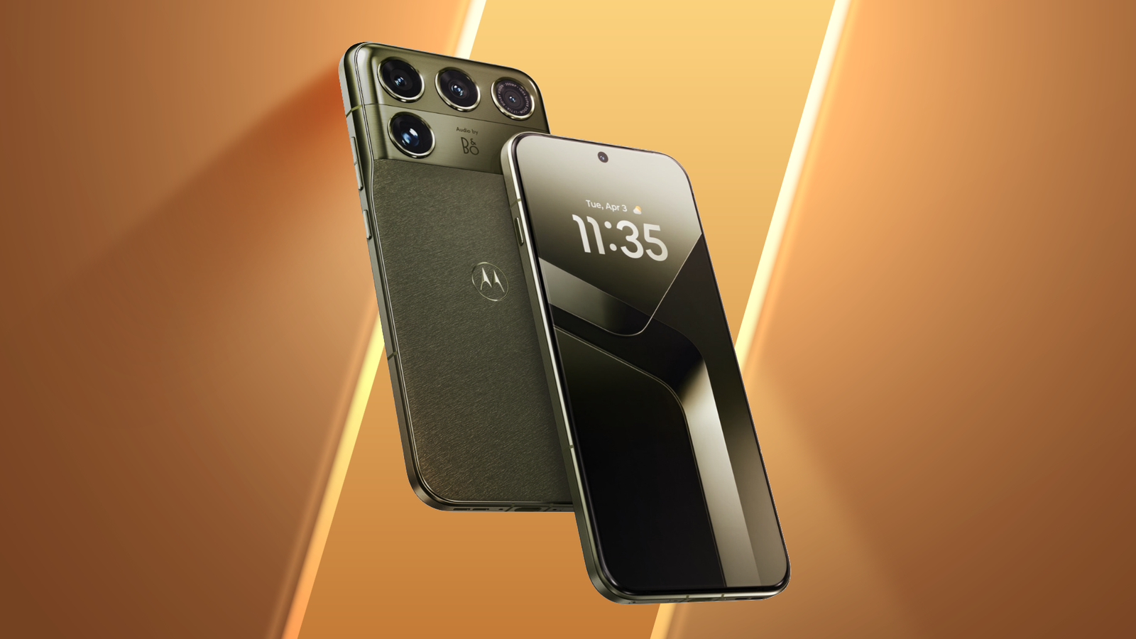 Motorola Signature 27 shown from the front and back.