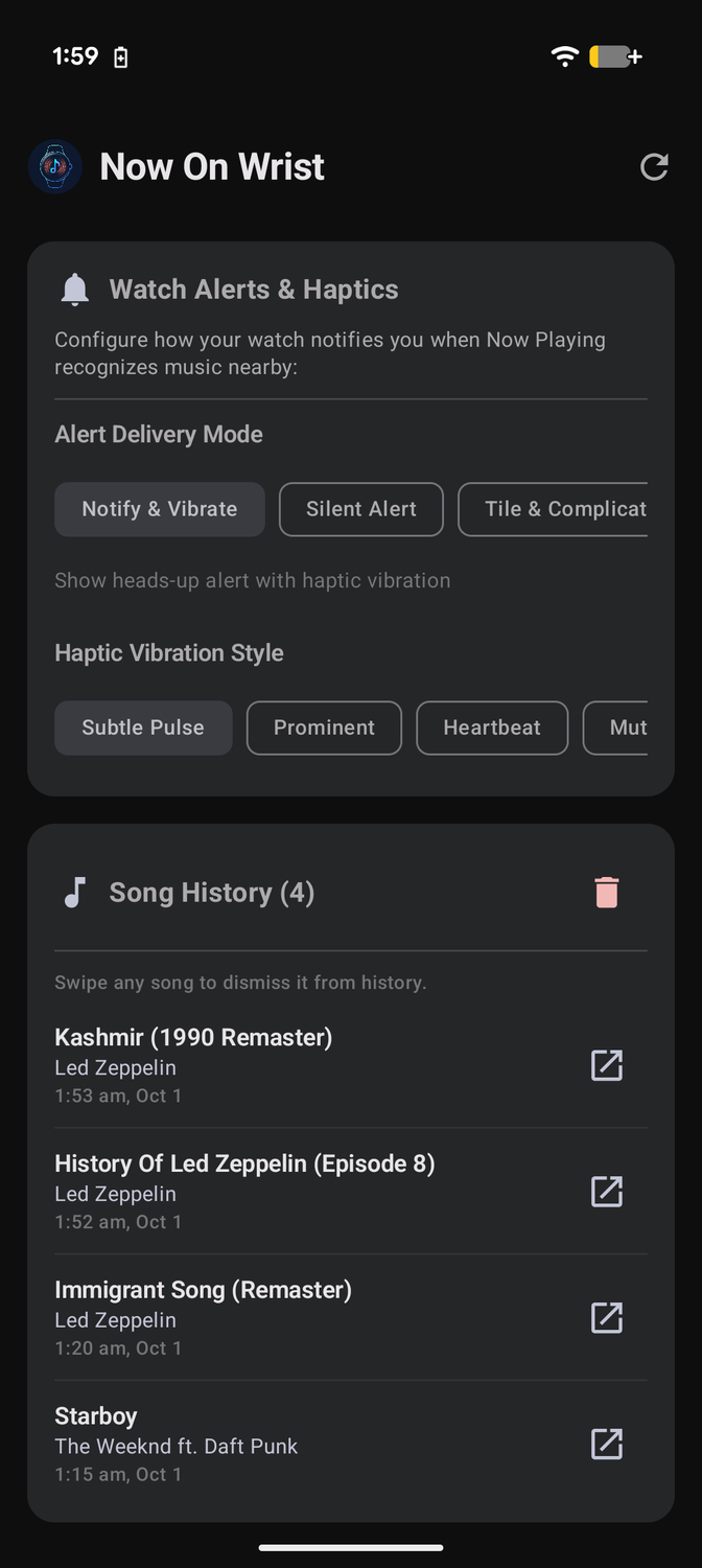 Приложение Now On Wrist переносит функцию Now Playing со смартфонов Pixel на часы — иллюстрация 3 к материалу Приложение Now On Wrist переносит функцию Now Playing со смартфонов Pixel на часы — иллюстрация 3 к материалу