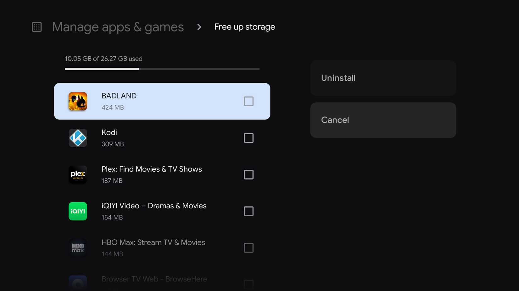 освободить память на Google TV Streamer — иллюстрация 11 к материалу