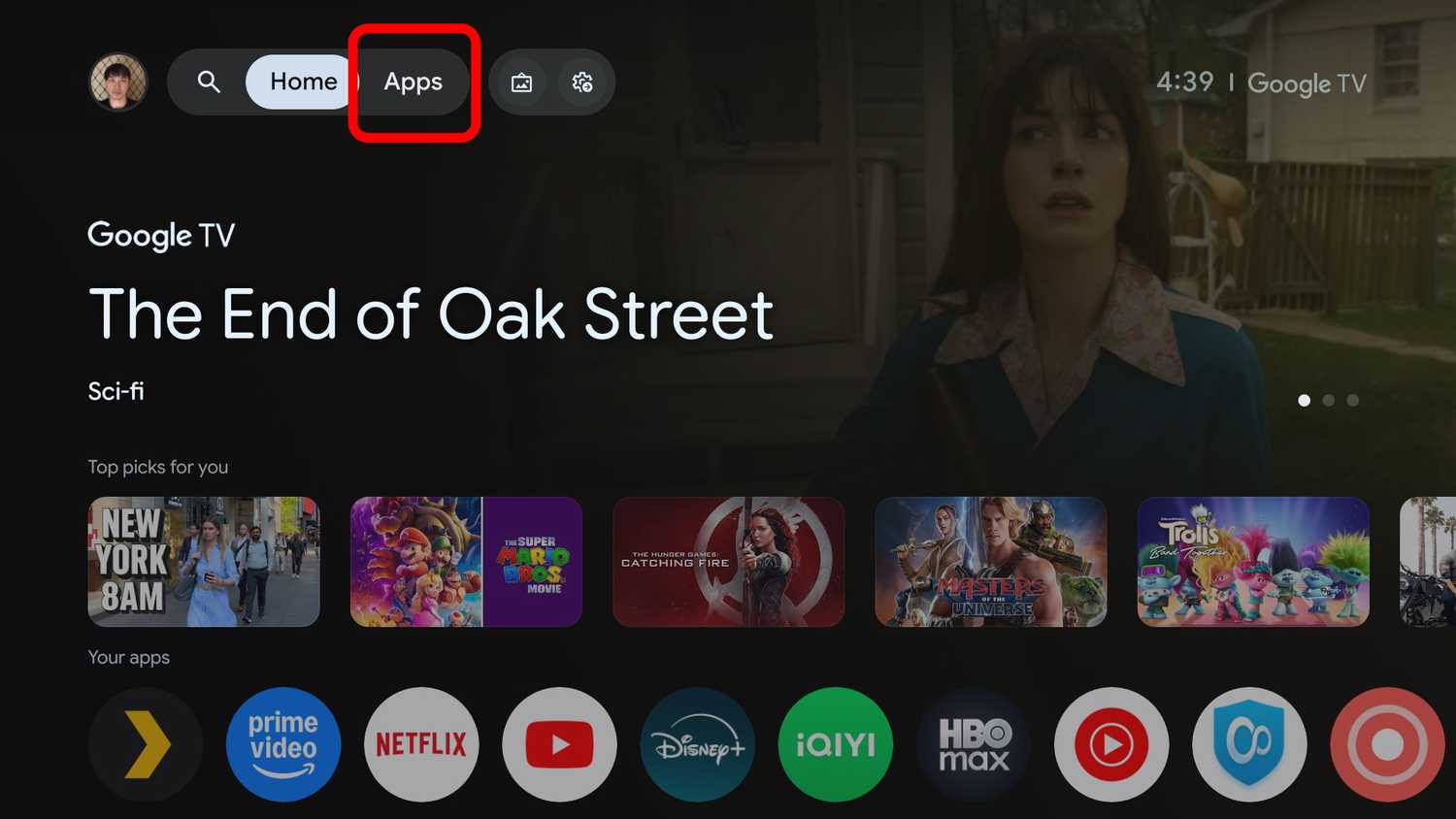 Google TV apps