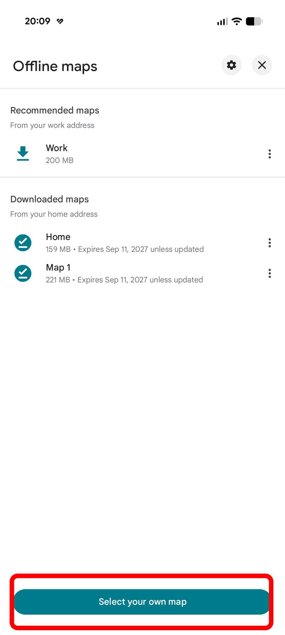 Download offline di Google Maps