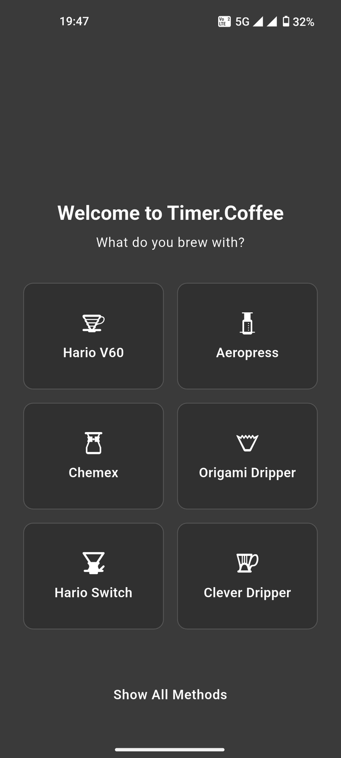 TimerCoffee Android app interface (1)