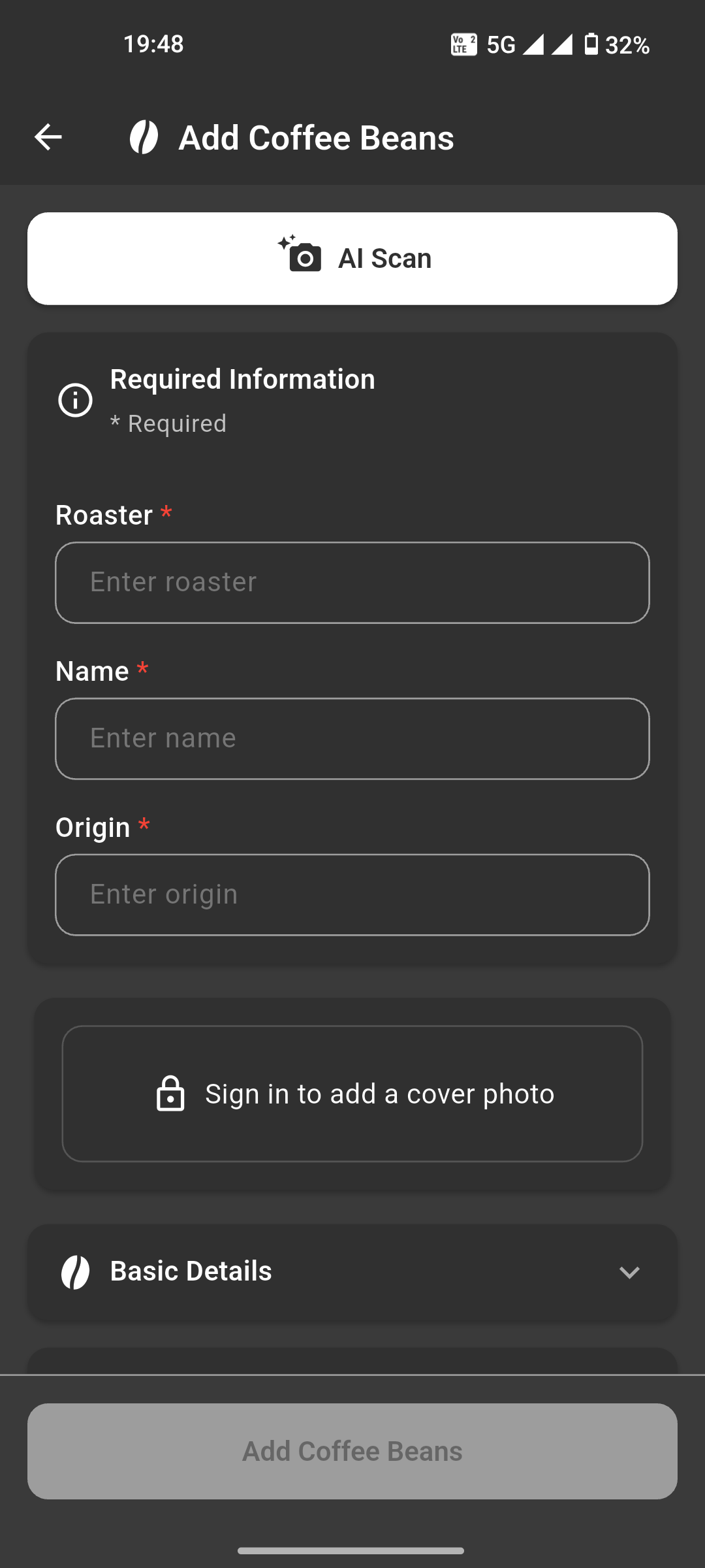 TimerCoffee Android app interface (2)