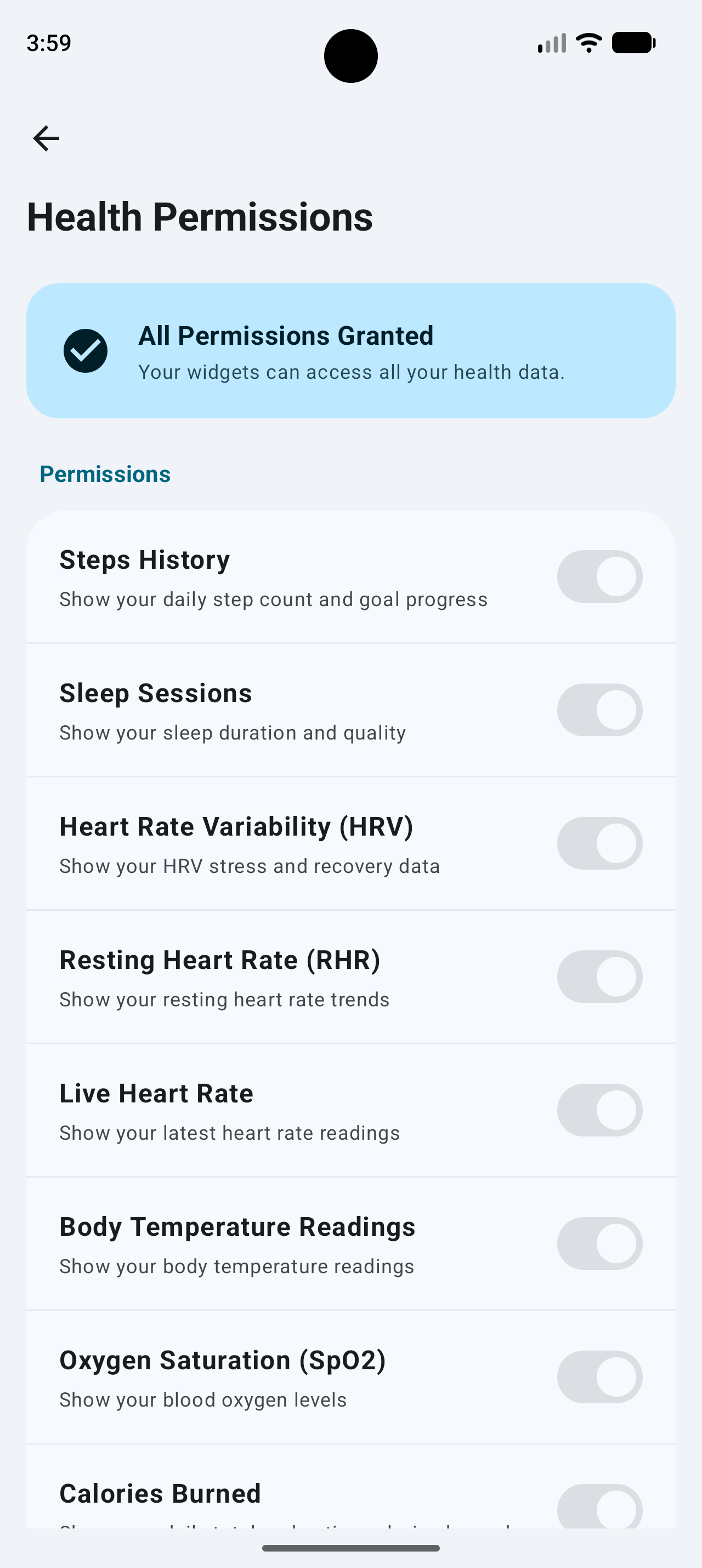 виджет Google Health — иллюстрация 2 к материалу