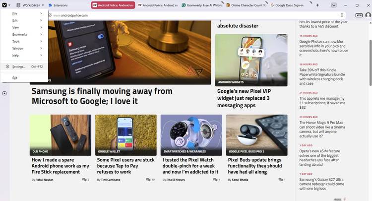 Переход на Vivaldi: как встроенные функции меняют привычки после Chrome Настройки приватности в браузере Vivaldi