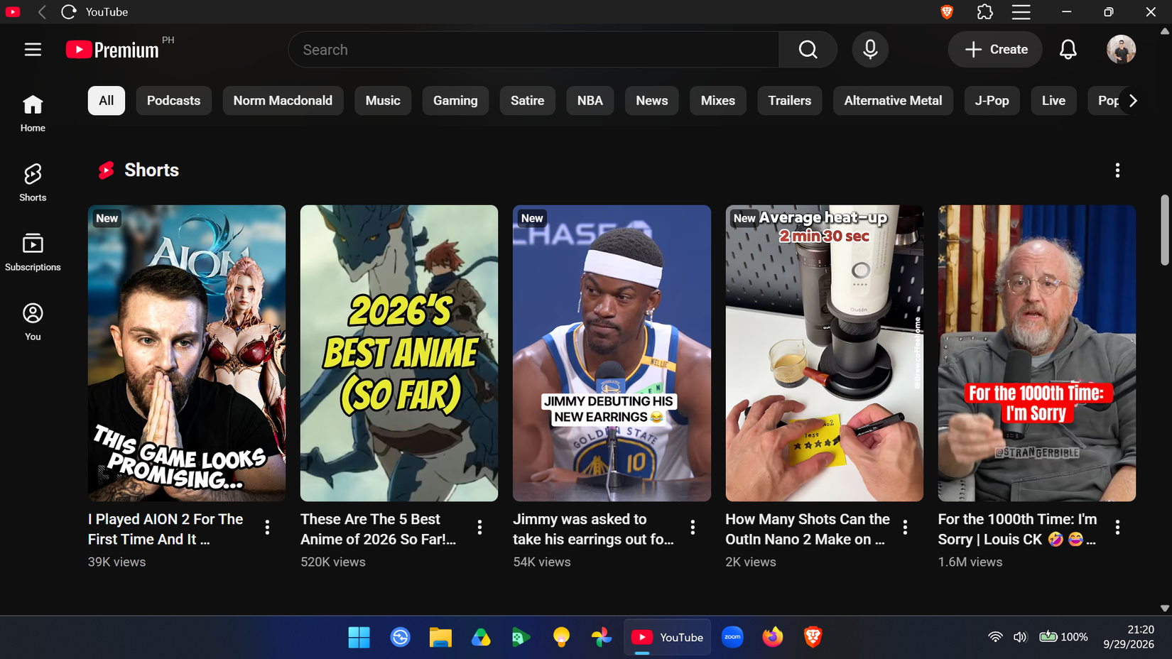 Windows PWA YouTube